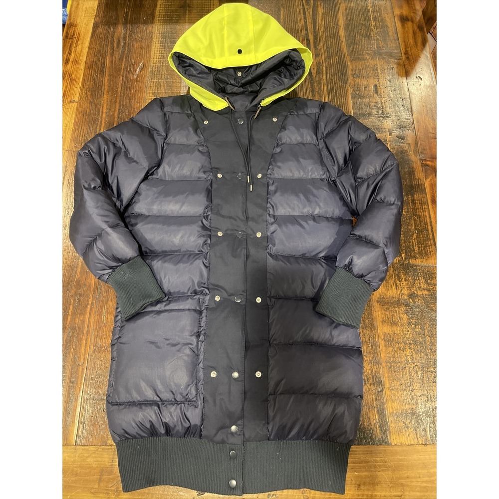 Acne Studios Blue Down Long‎ Jacket New Snow PUW12 $790 Size 36